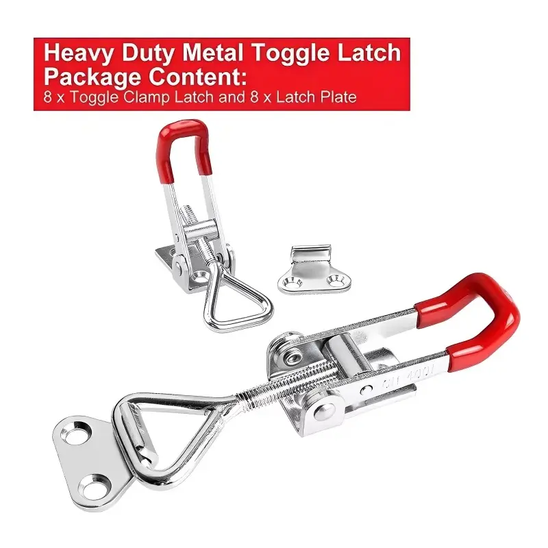 4pcs Toggle Clamp Adjustable Toggle Clamp for Cabinet Boxes Lever Handle Lock For Sliding Door Furniture Hardware Tools