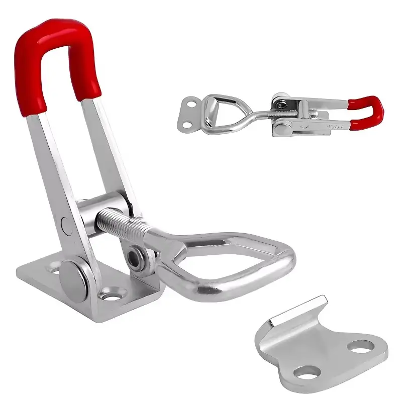 4pcs Toggle Clamp Adjustable Toggle Clamp for Cabinet Boxes Lever Handle Lock For Sliding Door Furniture Hardware Tools