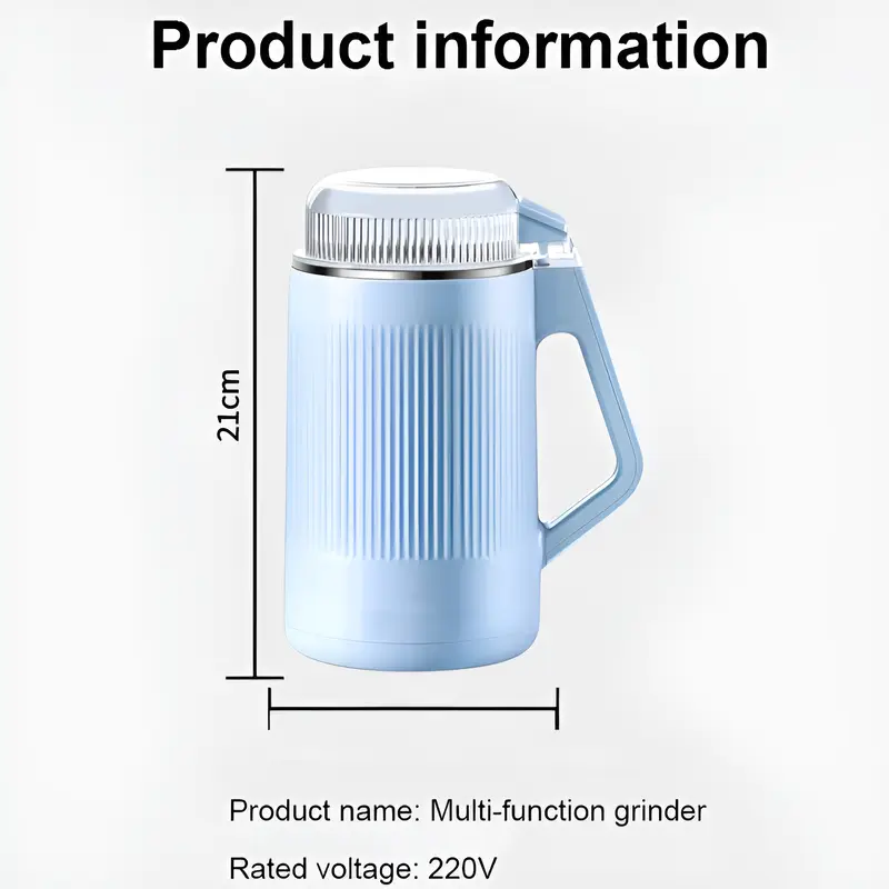 Multifunctional Powder Grinder  Electric Coffee Grinder Beans Spices Grains Grinder Fast Grinding Stainless Steel Grinder