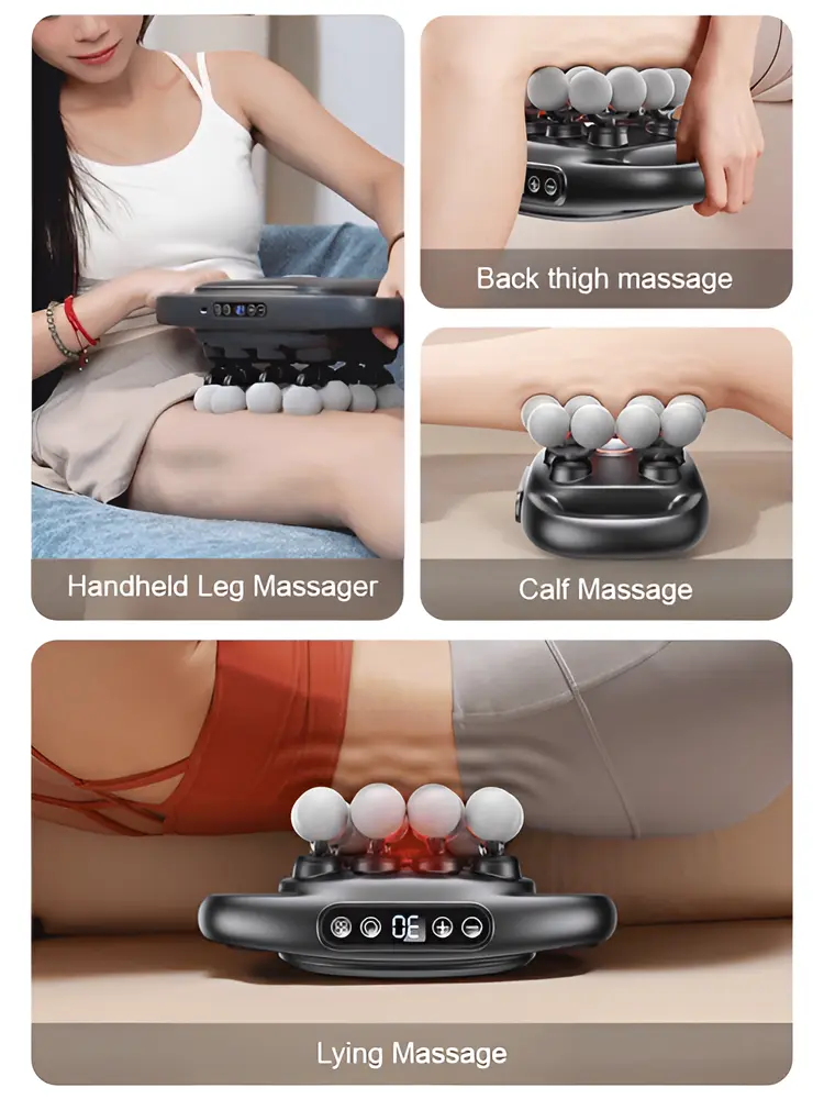 8/16 Head Fascia Gun Massage Full Body  High-Frequency Vibration Body Massage Gun Back and Waist Massager Neck Shoulder Massager