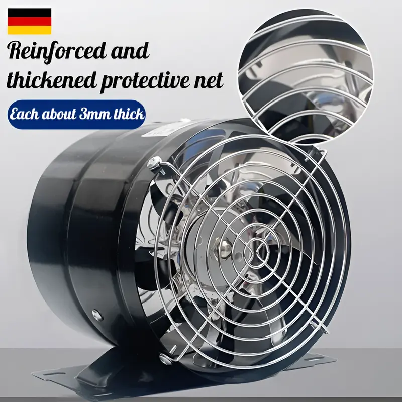 Kitchen One-way Exhaust Fan Bathroom Exhaust Fan Powerful Silent Exhaust Inline Duct Exhaust Vent Blower Industrial Exhaust Fan
