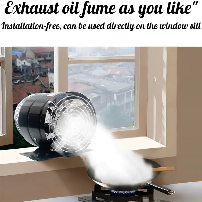 Kitchen One-way Exhaust Fan Bathroom Exhaust Fan Powerful Silent Exhaust Inline Duct Exhaust Vent Blower Industrial Exhaust Fan