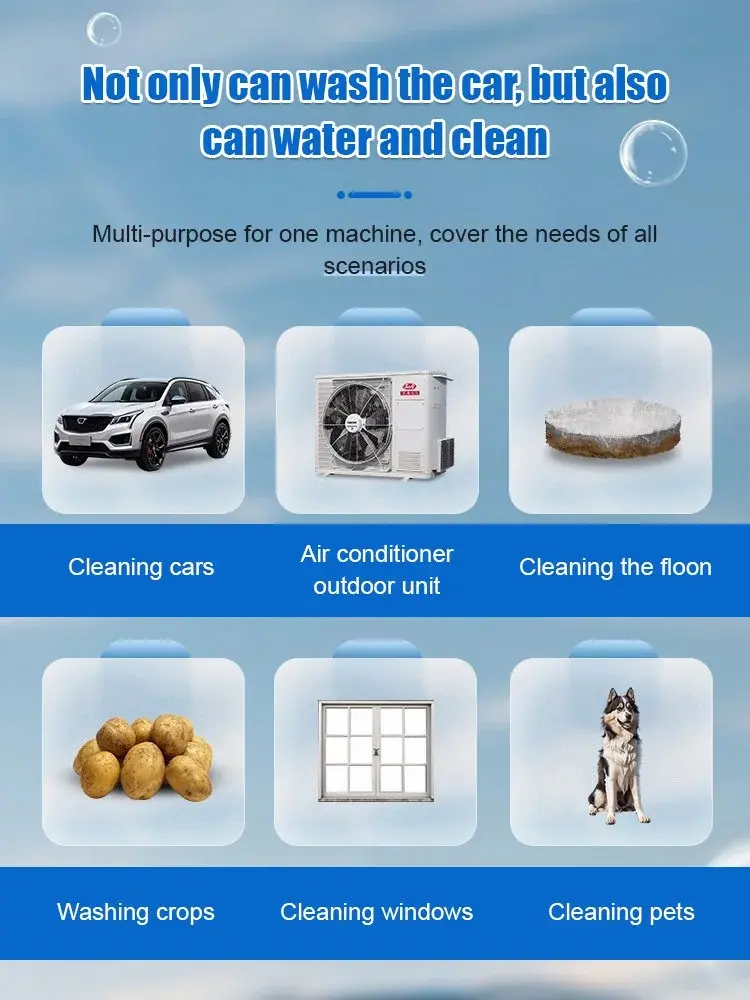 Highpressure Car Wash Water Gun  Rechargeable Wireless Car Washer  Wireless High Pressure Car Washer Machine Lithium Battery Cor