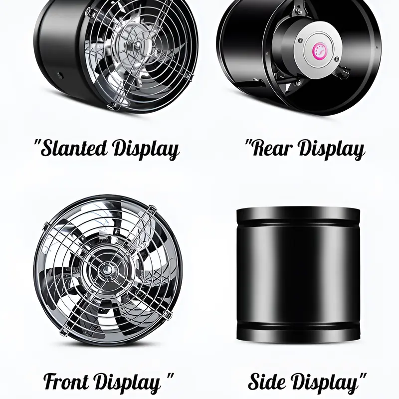 Kitchen One-way Exhaust Fan Bathroom Exhaust Fan Powerful Silent Exhaust Inline Duct Exhaust Vent Blower Industrial Exhaust Fan