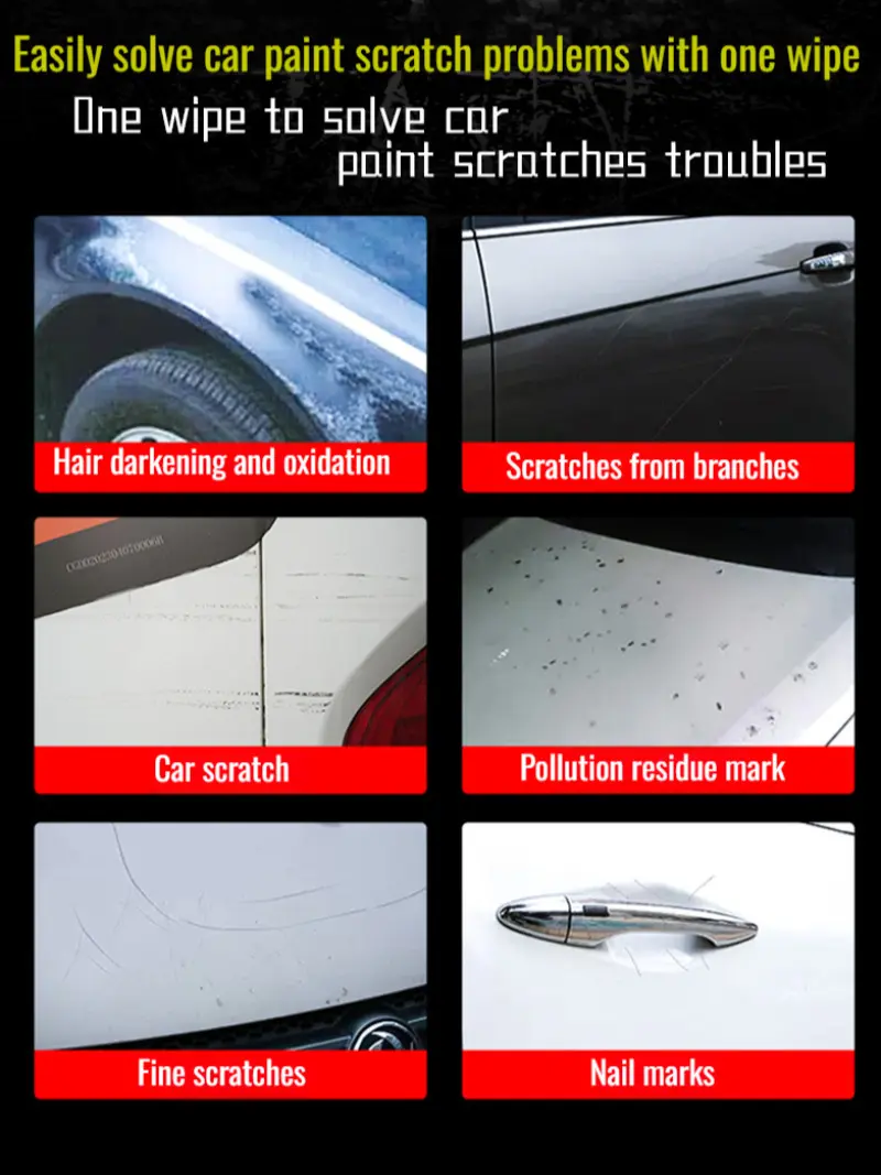 Car Scratch Repairer Powerful Cleaning Polish Stain Gel Stain Remover Car Paint Scratch Restorer