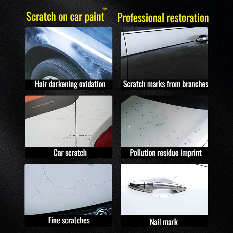 Car Scratch Repairer Powerful Cleaning Polish Stain Gel Stain Remover Car Paint Scratch Restorer