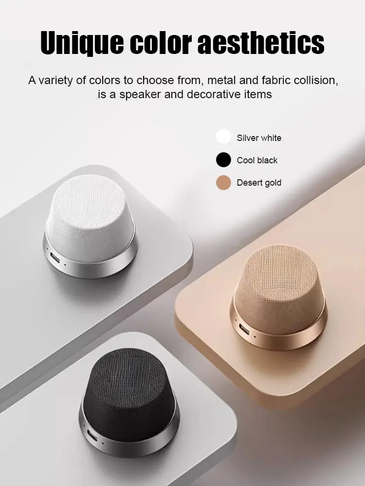 Magnetic Wireless Bluetooth Speaker Super Mini Portable Speaker Bluetooth 5.3 Model 40mm Driver Cell Phone Stand Wireless Speak