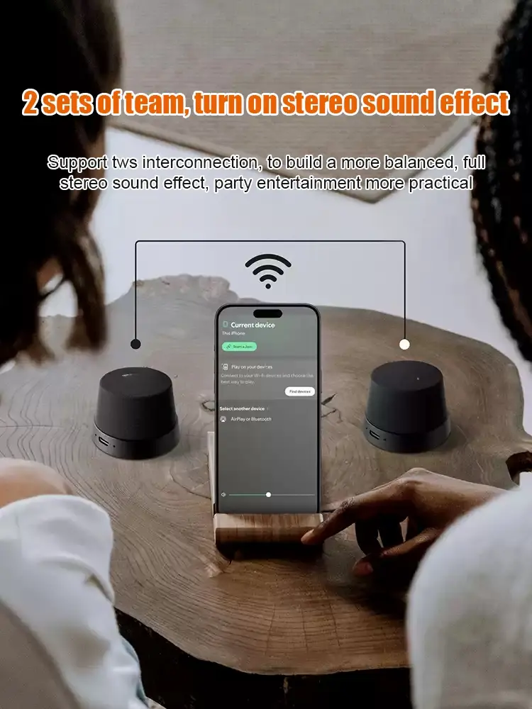 Magnetic Wireless Bluetooth Speaker Super Mini Portable Speaker Bluetooth 5.3 Model 40mm Driver Cell Phone Stand Wireless Speak