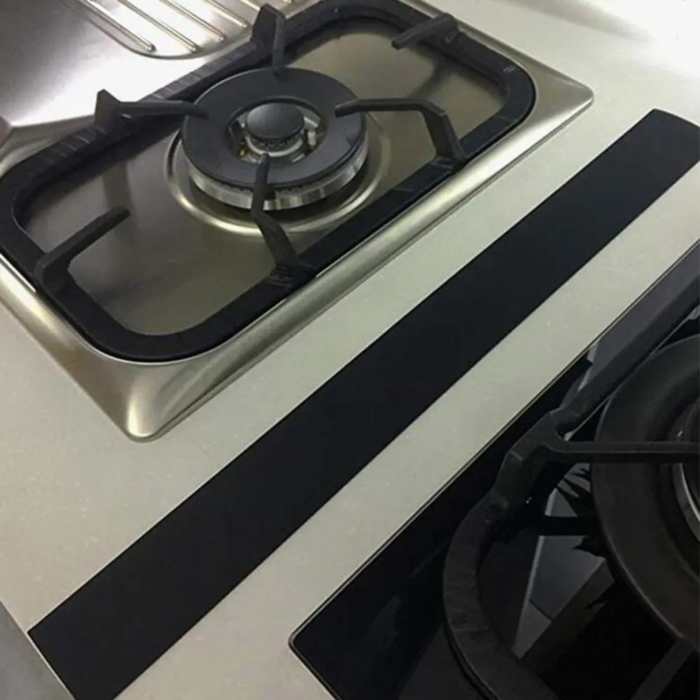 Distinctive Flexible Stove Counter Gap Cover Silicone Rubber Kitchen Oil-gas Slit Filler Heat Resistant Mat Oil Dust Water Seal