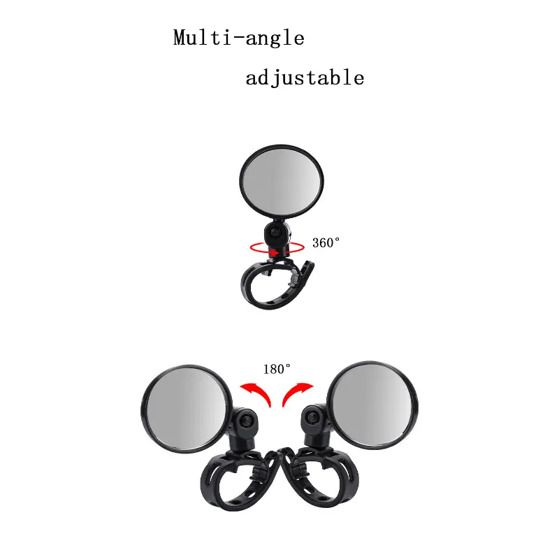 1pcs Universal Adjustable Swivel Wide Angle Convex Mirror Bicycle Rearview Mirror Bicycle Mirror for MTB Road Bike Accessories
