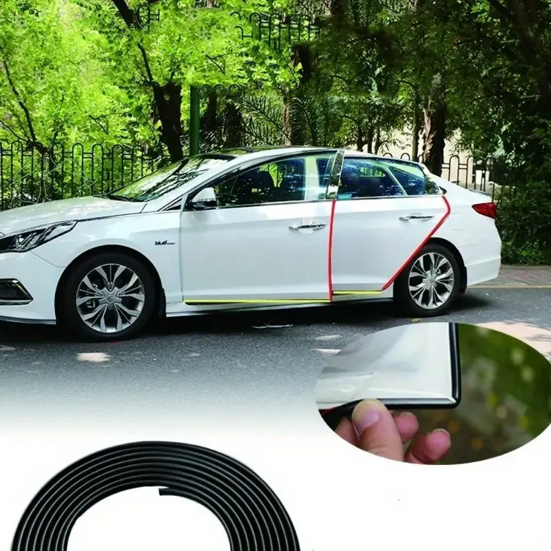 Car Door Trips Rubber Edge Protective 10M Strips Side Doors Moldings Adhesive Scratch Protector Vehicle For Cars Auto