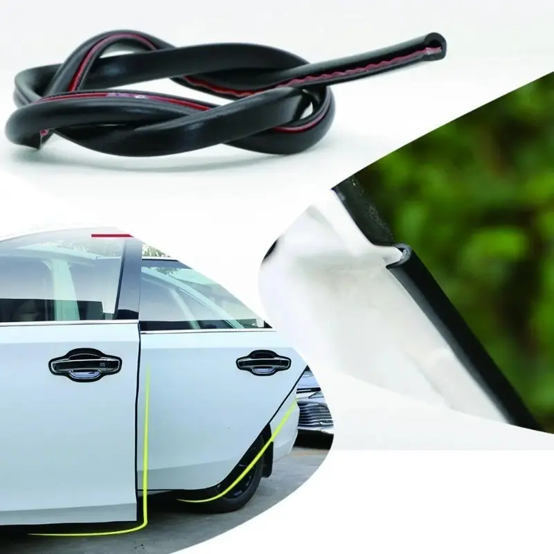 Car Door Trips Rubber Edge Protective 10M Strips Side Doors Moldings Adhesive Scratch Protector Vehicle For Cars Auto