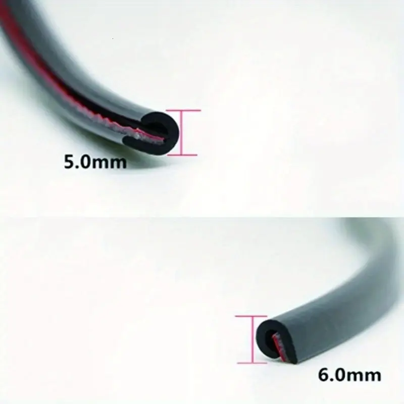 Car Door Trips Rubber Edge Protective 10M Strips Side Doors Moldings Adhesive Scratch Protector Vehicle For Cars Auto