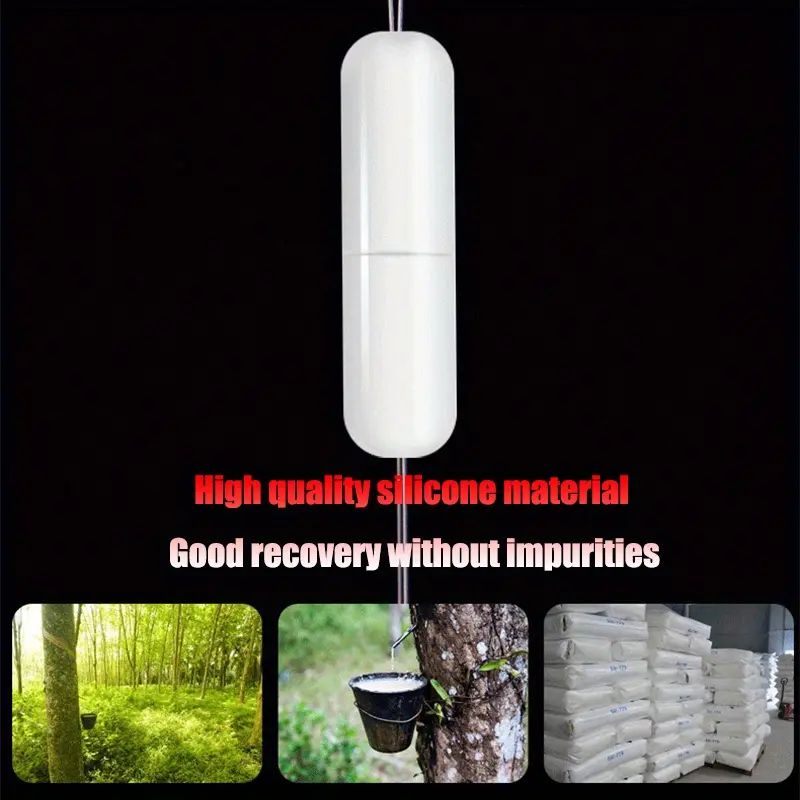 300pcs/Pack Fishing Bobber Oval Black Silicon Stopper Space Bean Connector Fishing Line Resistance Fishing Accessories