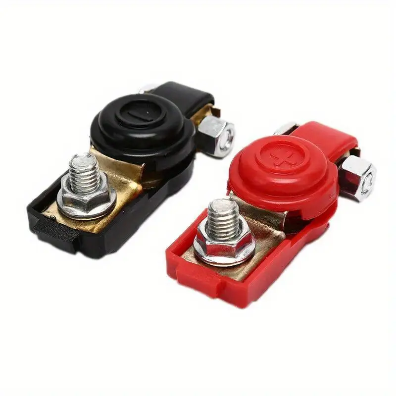 12V Battery Terminals Clamps For Car Caravan Boat Motorcycle Positive & Negative Electrode Quick Release Lift Off Connector