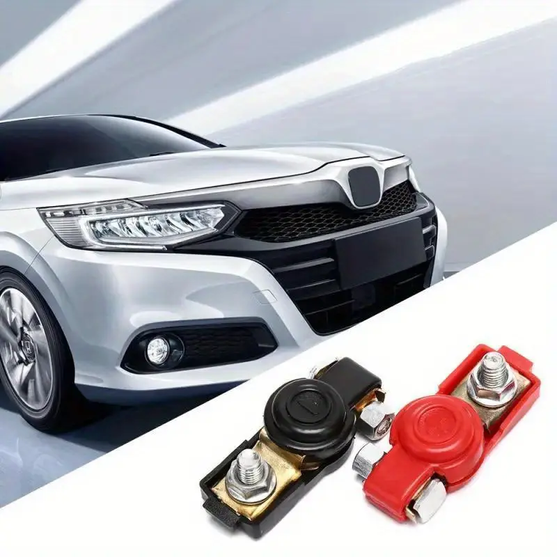 12V Battery Terminals Clamps For Car Caravan Boat Motorcycle Positive & Negative Electrode Quick Release Lift Off Connector