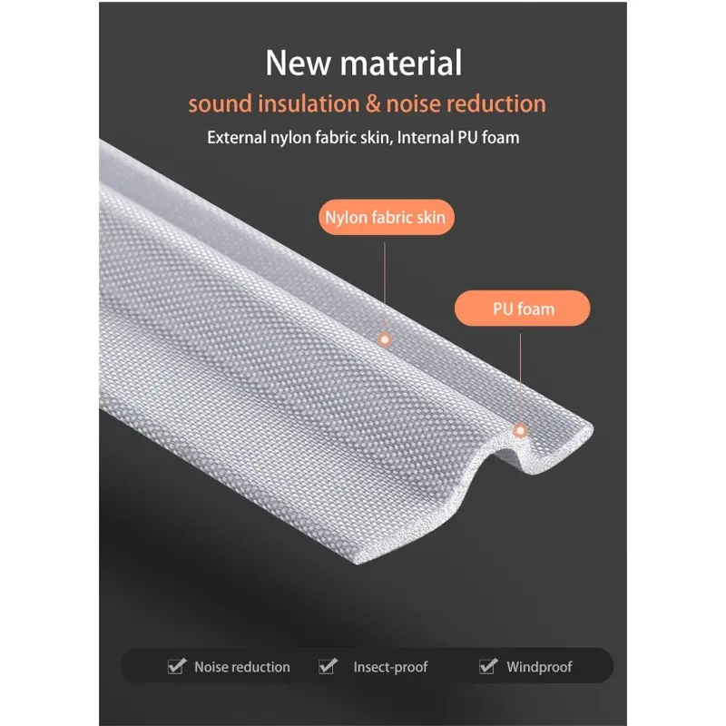 Door Windows Seal Strip Self Adhesive Waterproof Dustproof Sealing Tape Insect Noise Wind Stopper Weather Stripping