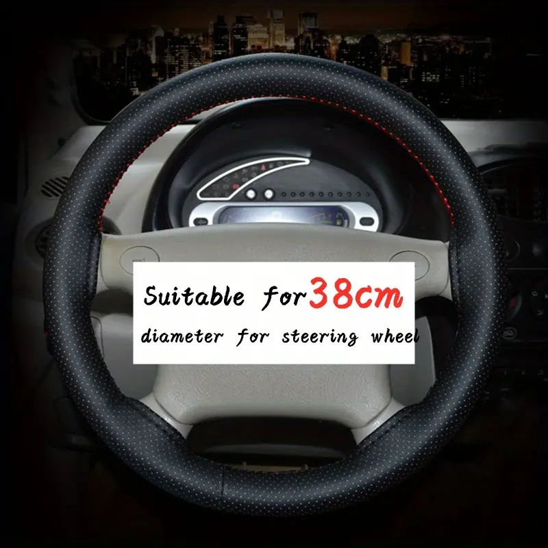 Car Steering Wheel Braid Cover Needles And Thread Artificial Leather Car Covers Suite Hand sewing handle cover Auto Accessories