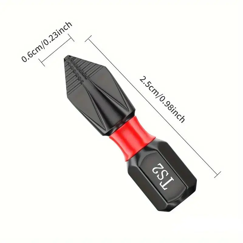 20pcs Anti-slip Cross Screwdriver Set Magnetic S2 Screwdriver Bit 25mm Hex Shank Impact Alloy Drill Bits Multifunctional Tools