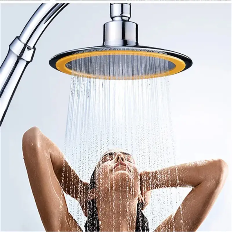 1pc 4/6 Inch High Pressure Shower Head 360 Adjustable Large Round Rainfall Sprayer Hand Held Shower Head Bathroom Accessories