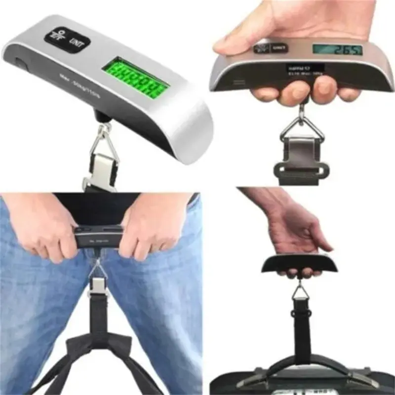 Portable LCD Digital Hanging Scale Luggage Suitcase Baggage Weight Travel Scales With Belt For Electronic Weight Tool 50kg/110lb
