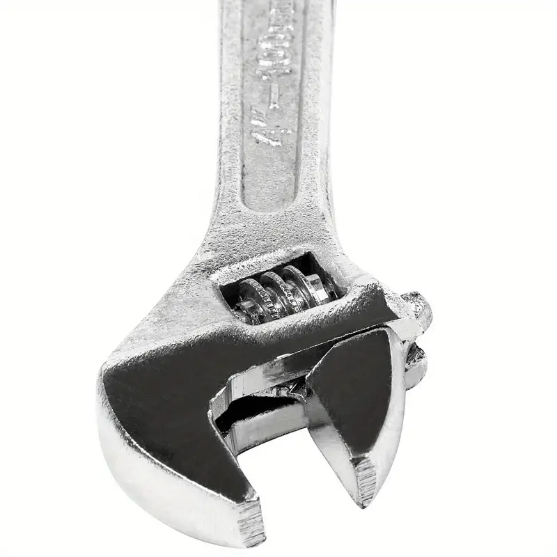1pc 4Inch Adjustable Wrench High Carbon Steel Portable Mini Plumbing Open-End Spanner Household Multifunctional Manual Tools
