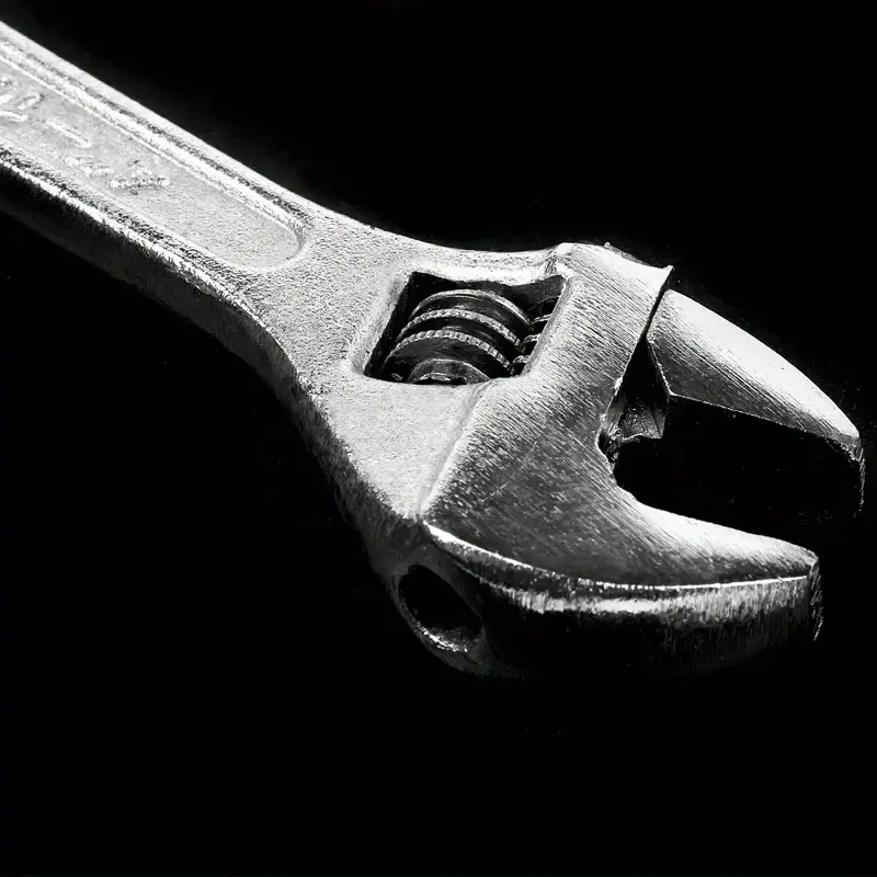 1pc 4Inch Adjustable Wrench High Carbon Steel Portable Mini Plumbing Open-End Spanner Household Multifunctional Manual Tools