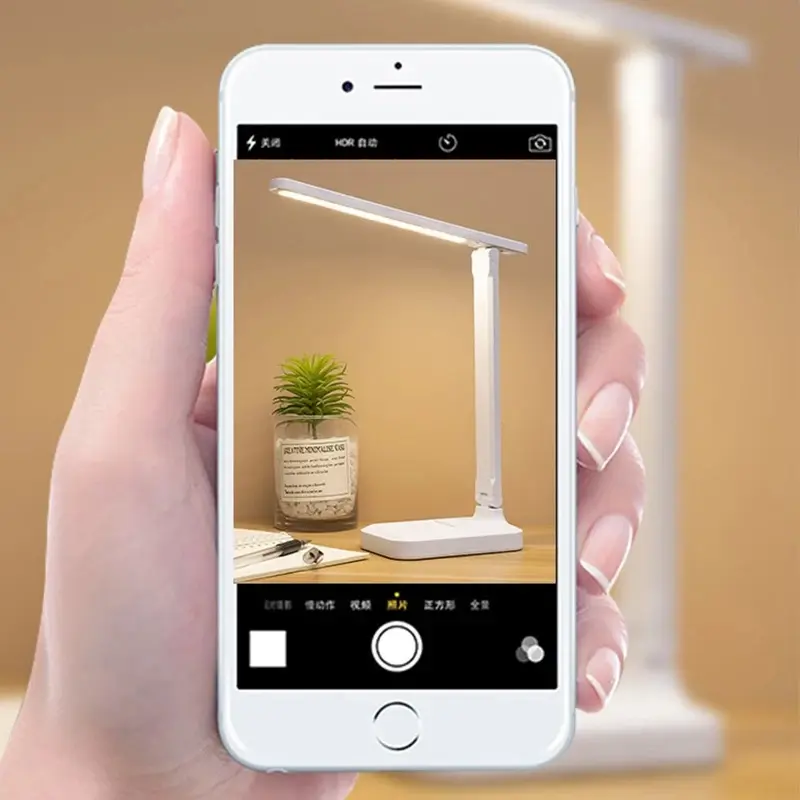 Eye Protection Touch USB Charge 3 Color Dimmable Touch Foldable Desk Lamp Night Light Adjustable Desk Lamp For Reading Study