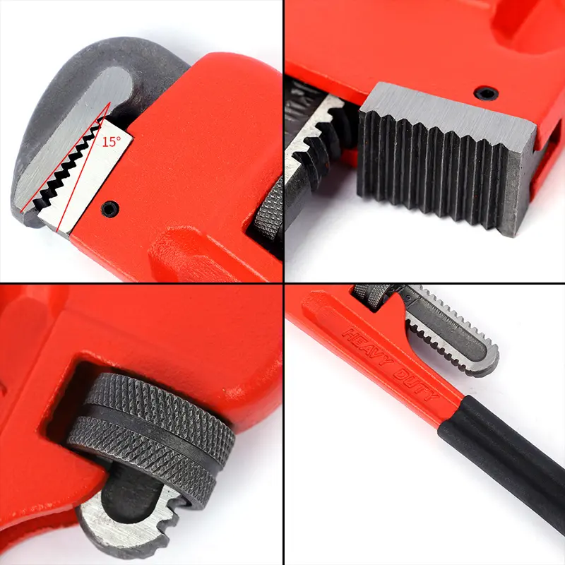 1pc 8Inch Heavy Duty Pipe Pliers Adjustable Quick-Open Wrench Multifunctional Hardware Tools Nut Removal Water Pump Spanner