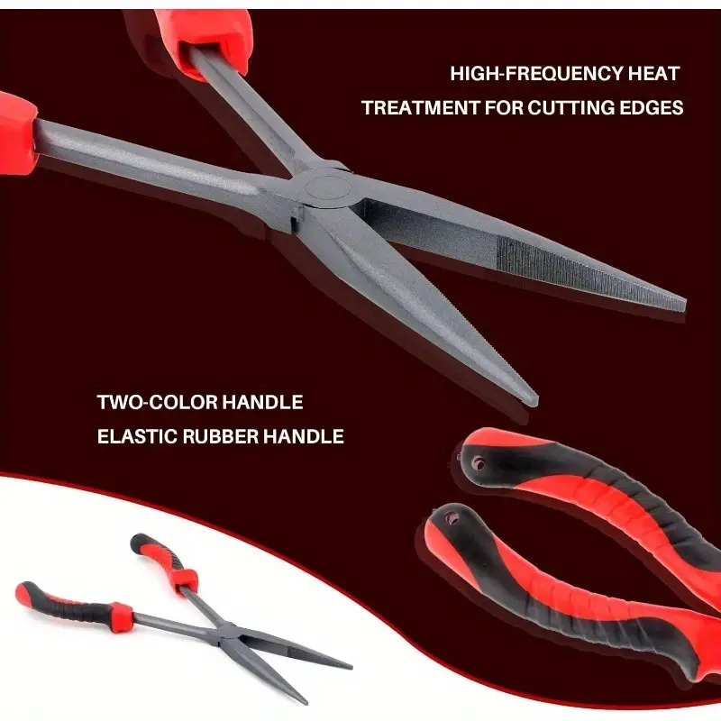 1pc High Carbon Steel Long Nose Fishing Pliers Multifunctional Ring Opener Pliers Fish Hook Remover Fishing Gear Accessories