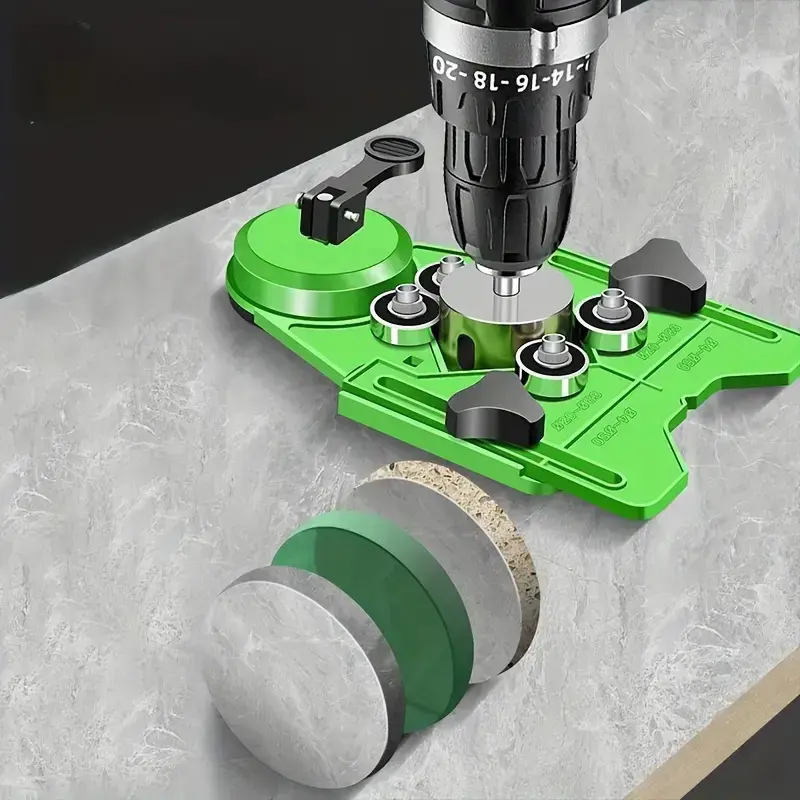 4-83mm Glass Ceramic Tile Hole Drilling Locator Auxiliary Tool With Suction Cup Hole Saw Guide Fixture Multifunctional Hand Tool