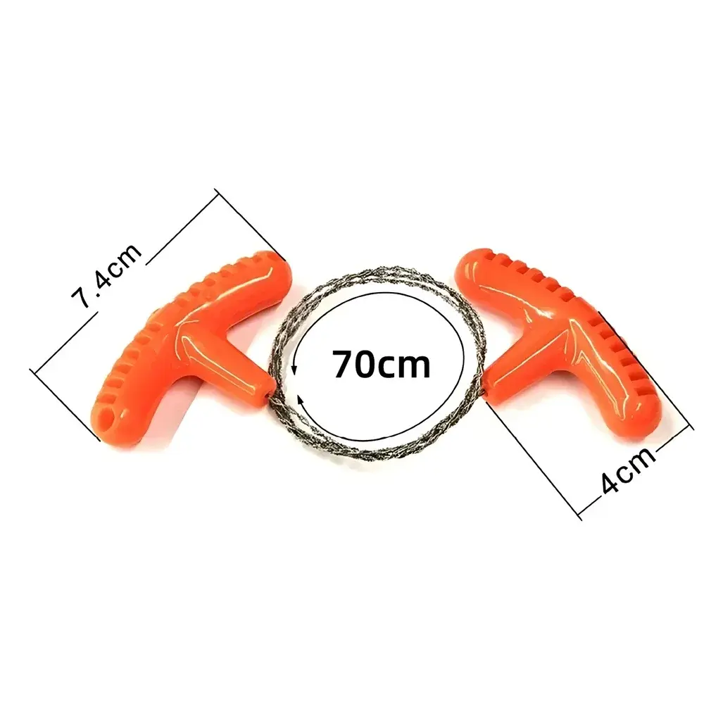 Outdoor Manual Hand Steel Wire Saw Survival Tools Hand Chain Saw Cutter Portable Travel Camping Emergency Gear Steel Wire Kits