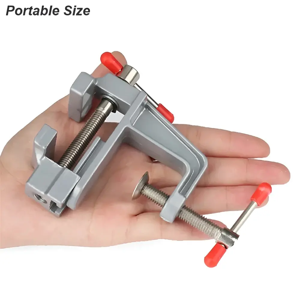 1pc Mini Aluminum Hobby Vice - Compact Multifunctional Clip Workbench, Small Repair, and DIY Projects - Durable, Adjustable