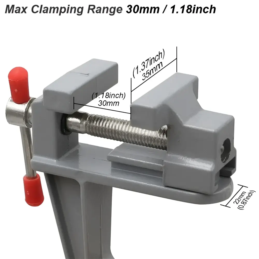 1pc Mini Aluminum Hobby Vice - Compact Multifunctional Clip Workbench, Small Repair, and DIY Projects - Durable, Adjustable