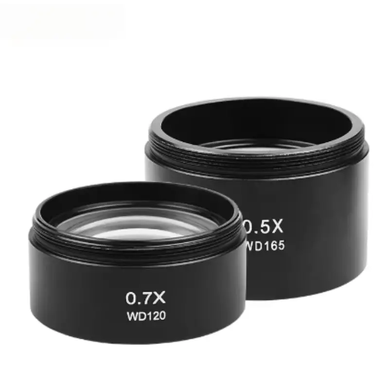 Wd165 0.5X Stereo Microscope Auxiliary Objective Lens Barlow Lens with 1-7/8 Inch(M48Mm)Mounting Thread