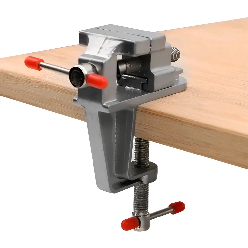 1pc Mini Aluminum Hobby Vice - Compact Multifunctional Clip Workbench, Small Repair, and DIY Projects - Durable, Adjustable