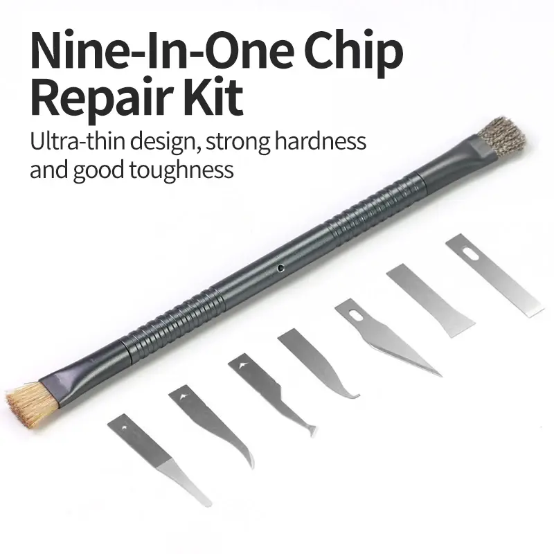 Motherboard IC Debonding Brush with Replacement Head IC Pad Cleaning PCB CPU Clean Dust PCB BGA Repair Tin Glue Removal