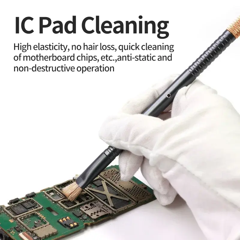 Motherboard IC Debonding Brush with Replacement Head IC Pad Cleaning PCB CPU Clean Dust PCB BGA Repair Tin Glue Removal