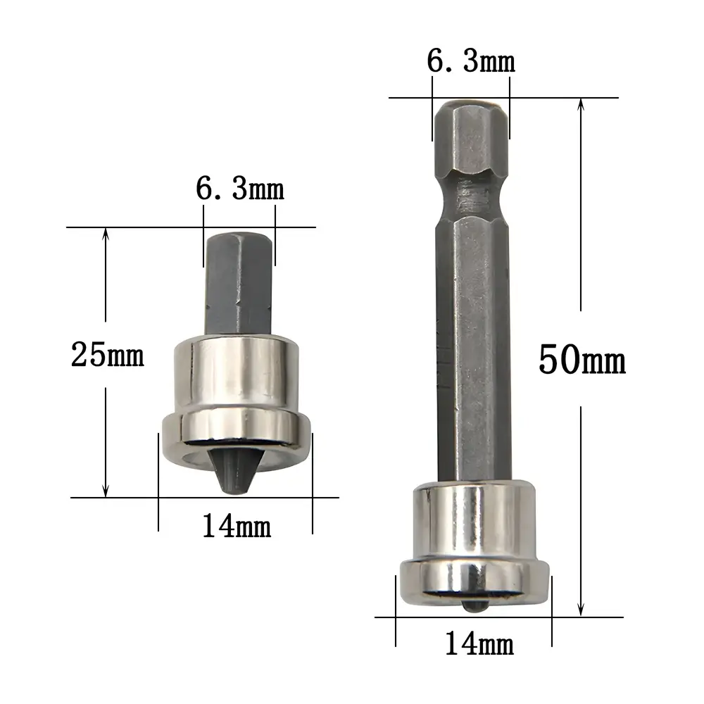 1/2/5 PCS 25mm/50mm Gypsum Board Positioning Screwdriver Bit Installation Tool For Gypsum Board Precise Screw Positioning