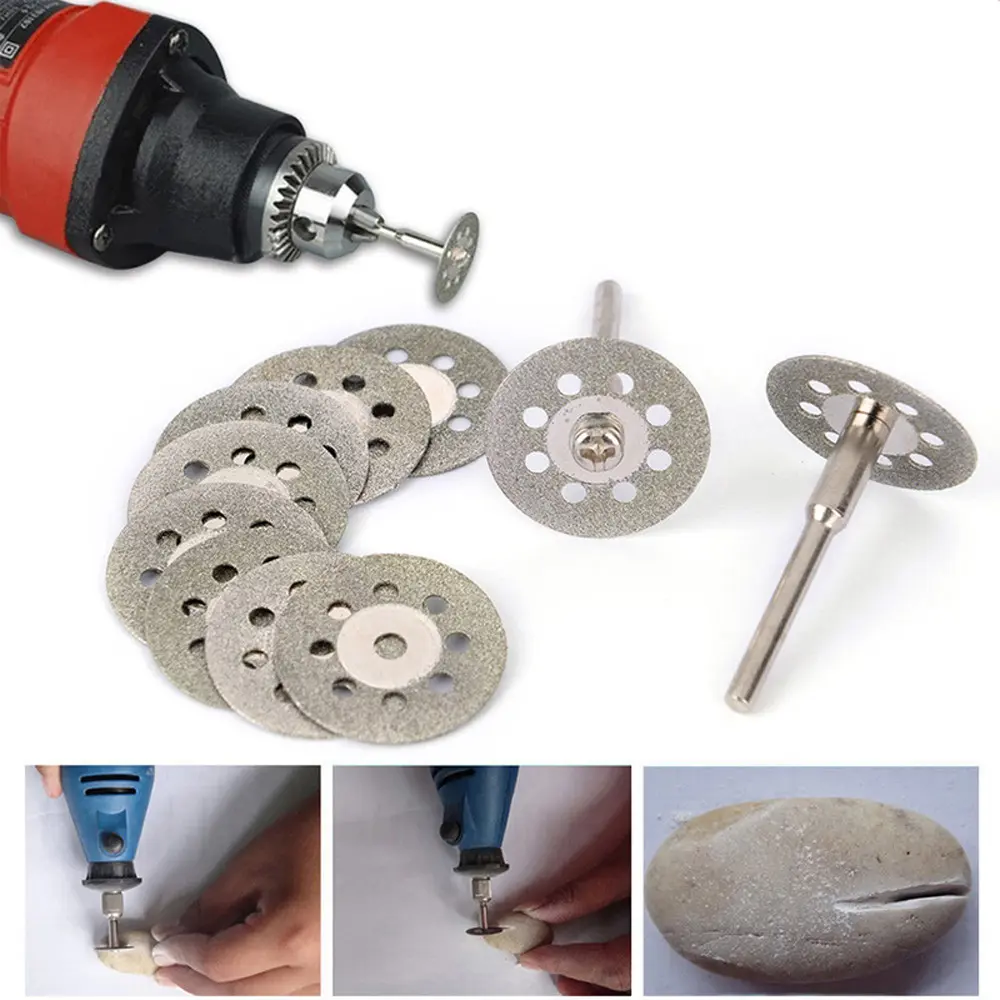 Diamond Cutting Discs Metal Saw Blade Set HSS Mini Circular Saw Blade For  Rotary Tools Resin Cut-Off Wheels Diamond