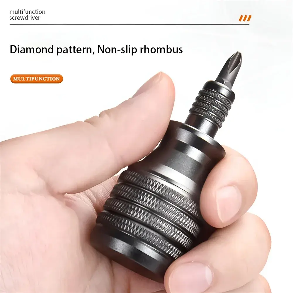 Precision Mini Screwdriver Set with 1/4 Inch Magnetic Tip 7 in 1 Multi Bit Steel Hand Tool for Electronics Repair