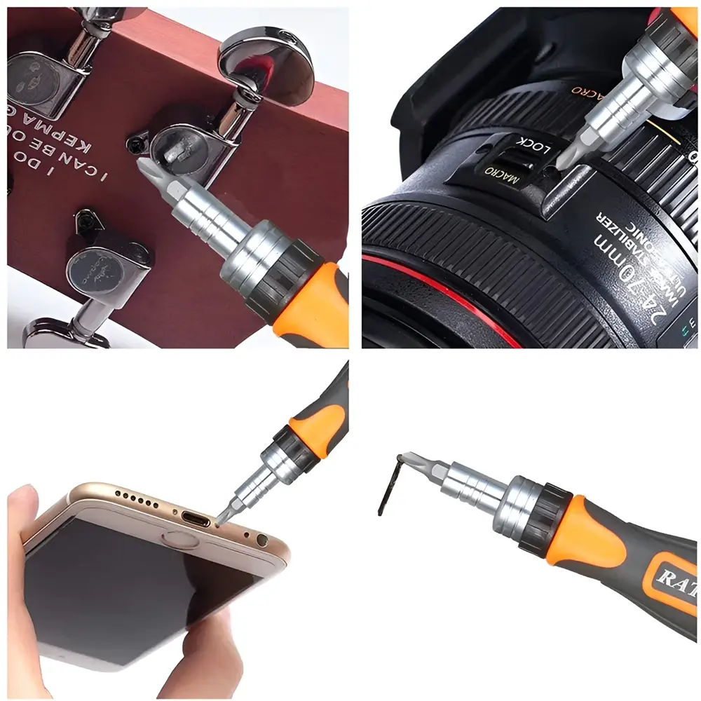 38 in 1 Ratchet Screwdriver Set Household Combination Toolbox Magnetic Screw Driver Kit Bits Multi-Purpose Screwdriver Set
