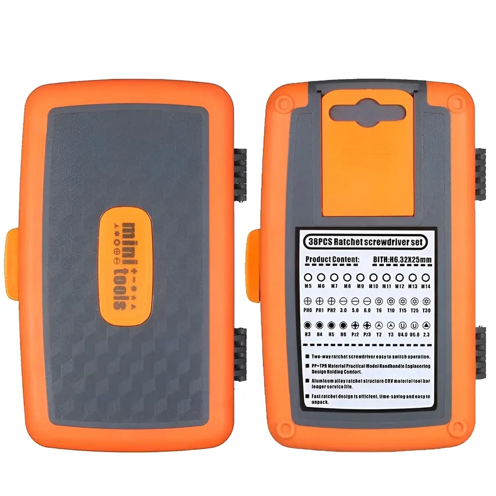 38 in 1 Ratchet Screwdriver Set Household Combination Toolbox Magnetic Screw Driver Kit Bits Multi-Purpose Screwdriver Set