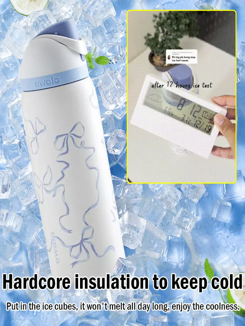 Portable Insulated Mug Double Drink Fashion Sports Water Bottle Bouncing Mug Insulated Water Bottle