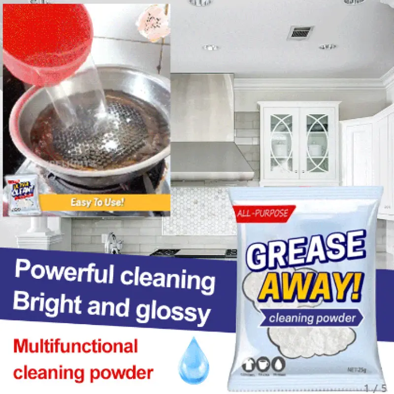 Effective Baking Soda Grease Cleaning Powder, Kitchen & Bathroom Cleaner