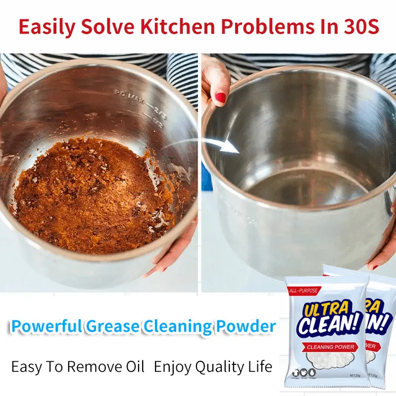 Effective Baking Soda Grease Cleaning Powder, Kitchen & Bathroom Cleaner