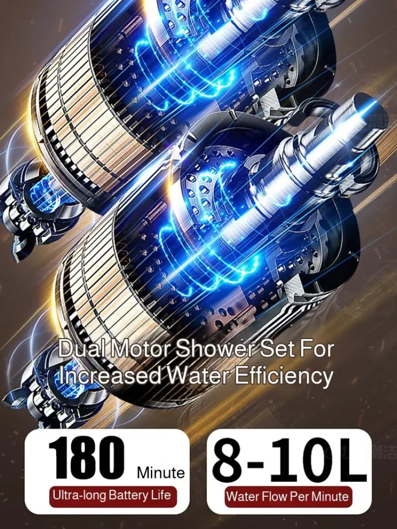 Portable Electric Shower Head Wireless Self-priming Pump Shower  Outdoor  Car Travel Portable  Handheld Shower Head Pet Bath
