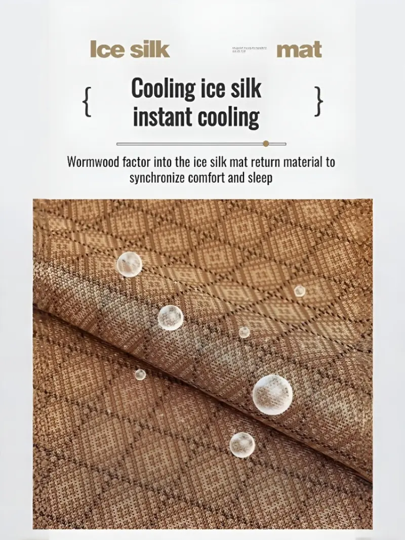 Cool Mat Mugwort Ice Rattan Mat  Airconditioning Cool Mat Ancient Rattan Ice Silk Mat Summer Bamboo Rattan Cooling Mattress