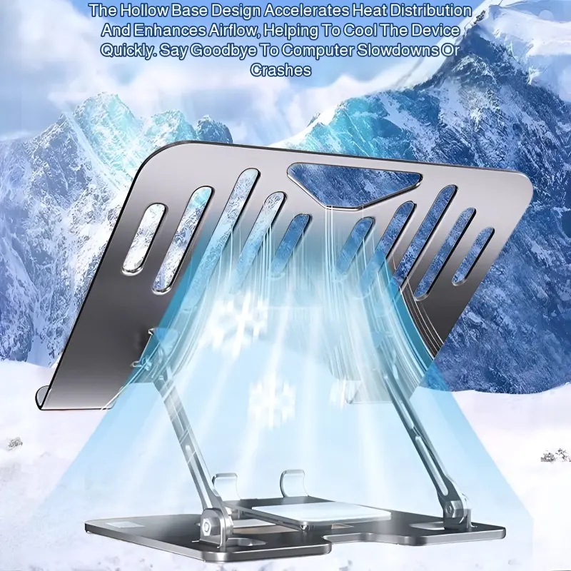 Laptop Stand Office Liftable Carbon Steel Laptop Stand Two in One Heightened Foldable Vertical Cooling Ergonomic Laptop Stand