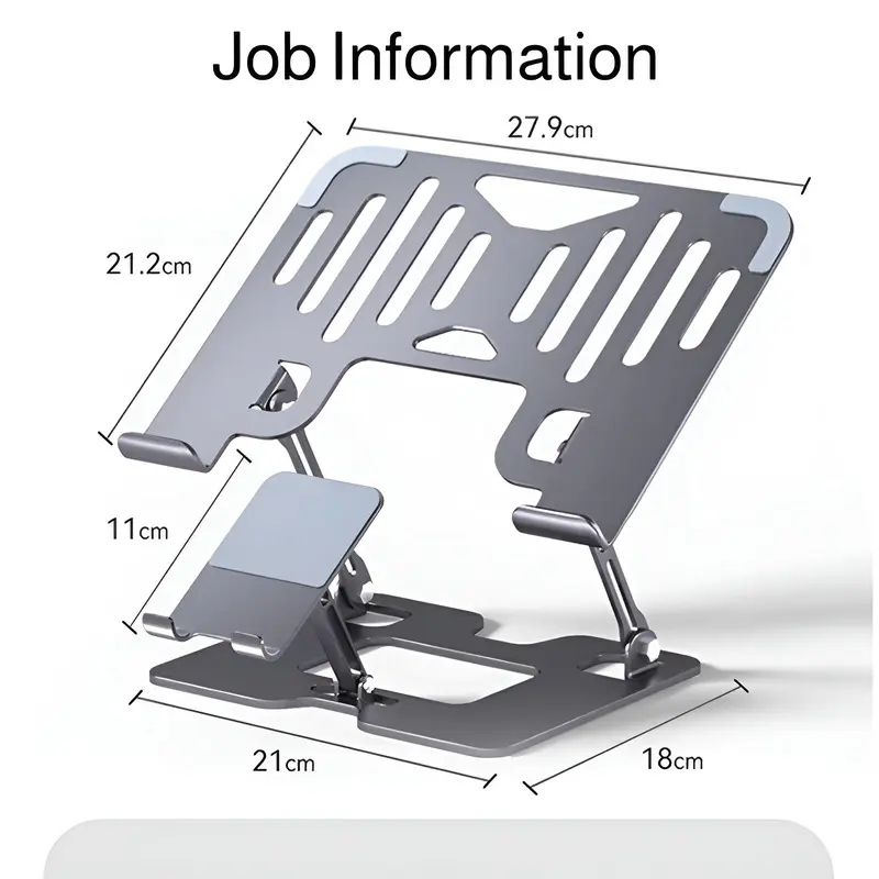 Laptop Stand Office Liftable Carbon Steel Laptop Stand Two in One Heightened Foldable Vertical Cooling Ergonomic Laptop Stand